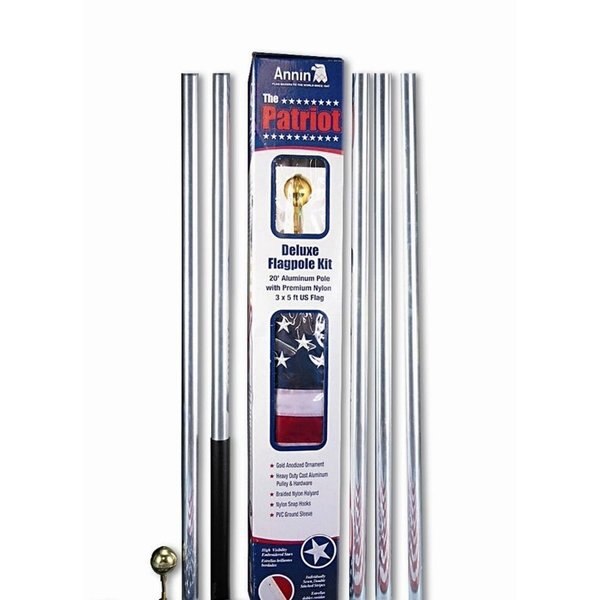 The Patriot Set, 20ft. Pole w/U.S. Flag