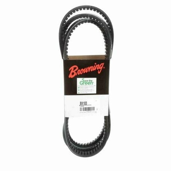 BX103 Cogged V-Belt, 1 Ribs