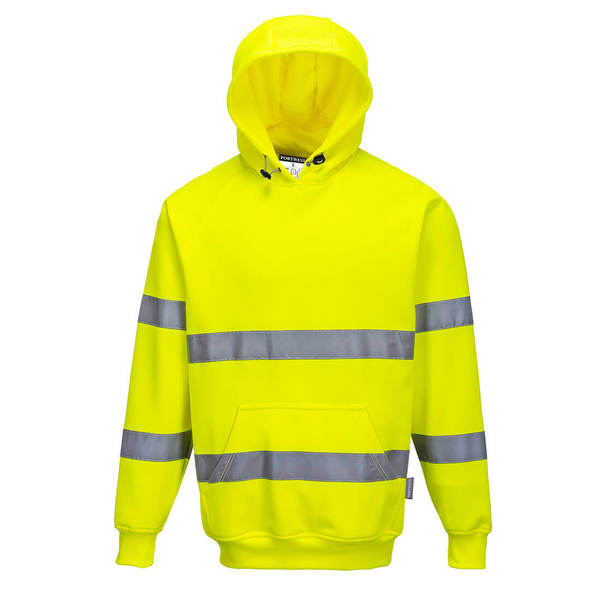 Hi-Vis Hooded Sweatshirt, XXXL