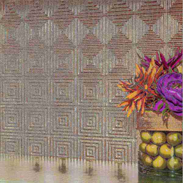 Fasade 18in x 24in Miniquattro Vintage Metal Backsplash Panel 5pk