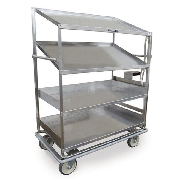Glass Rack/Dish Sorting Cart; 2 Flat, 2 Angled 28