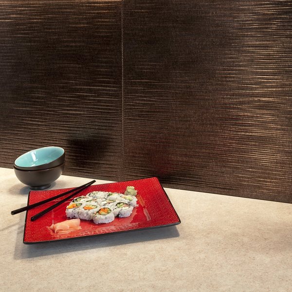 Fasade 18in x 24in Ripple Antique Bronze Backsplash Panel 5pk