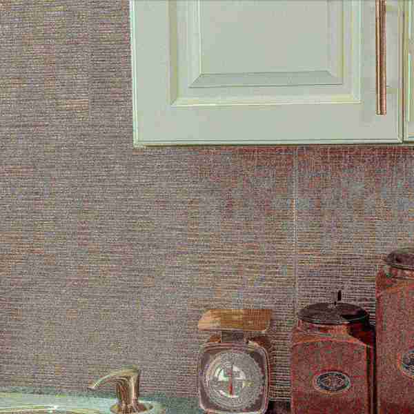 Fasade 18in x 24in Ripple Vintage Metal Backsplash Panel 5pk