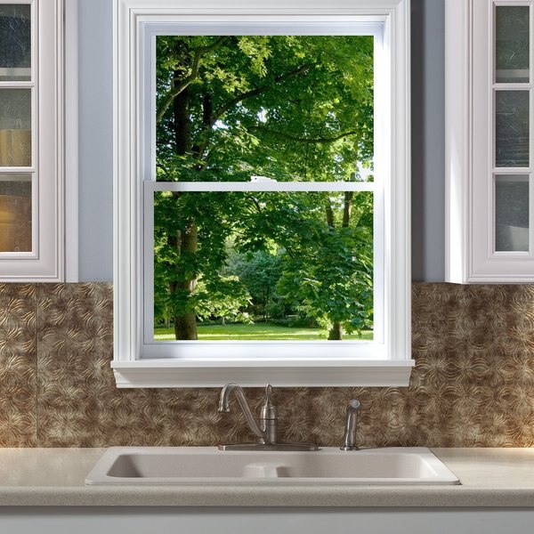 Fasade 18in x 24in Lotus Bermuda Bronze Backsplash Panel 5pk