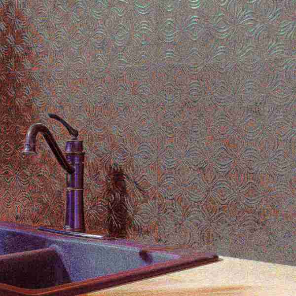 Fasade 18in x 24in Lotus Moonstone Copper Backsplash Panel 5pk