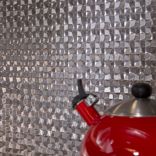 Fasade 18in x 24in Terrain Galvanized Steel Backsplash Panel 5pk