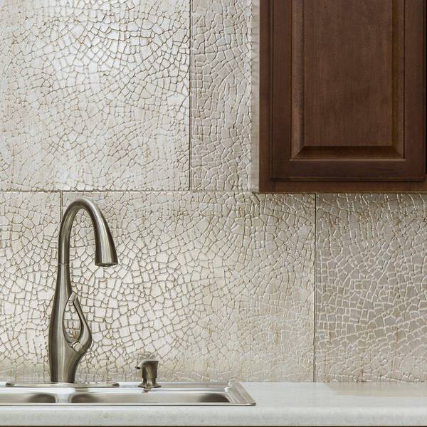 Fasade 18in x 24in Safari Vintage Metal Backsplash Panel 5pk