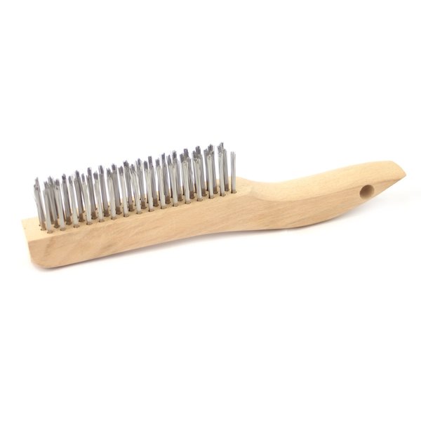 B46S Shoe Handle Scratch Brush, .006SS, 4X16, 1