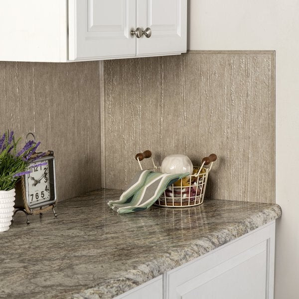 Fasade 18in x 24in Rain Batique Cream Backsplash Panel 5pk