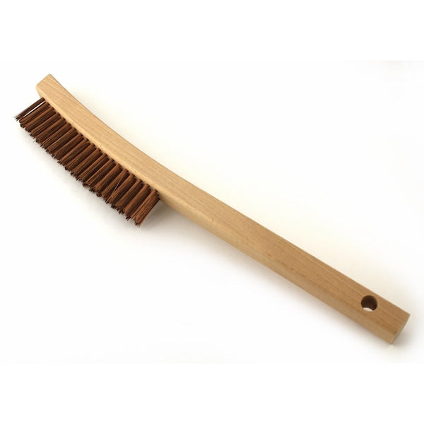 B844 Shoe Handle Scratch Brush, Bronze Fill, 4X16, 1.125