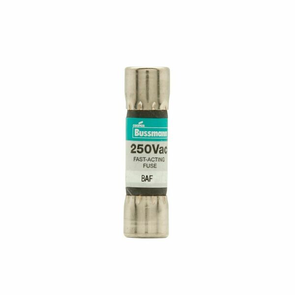 Fuse, Fast Acting, 15A, BAF Series, 250V AC, Not Rated, 1-1/2