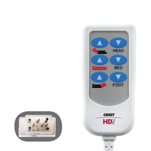 HD2 Bed Control, 8 ft., Cord, Borg-Wa