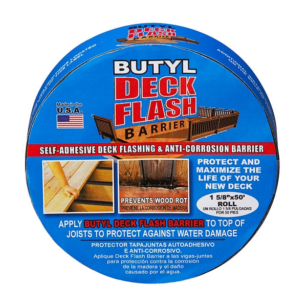 Butyl Deck Flash Barrier, 1-5/8