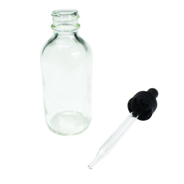 Flint Bottles, Boston Round, 1 oz, PK12