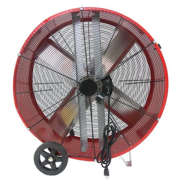 Barrel Fan, Air Mover, Air Circulator 30 in. Non-Oscillating, 120 V, 3,850 / 5,500 CFM