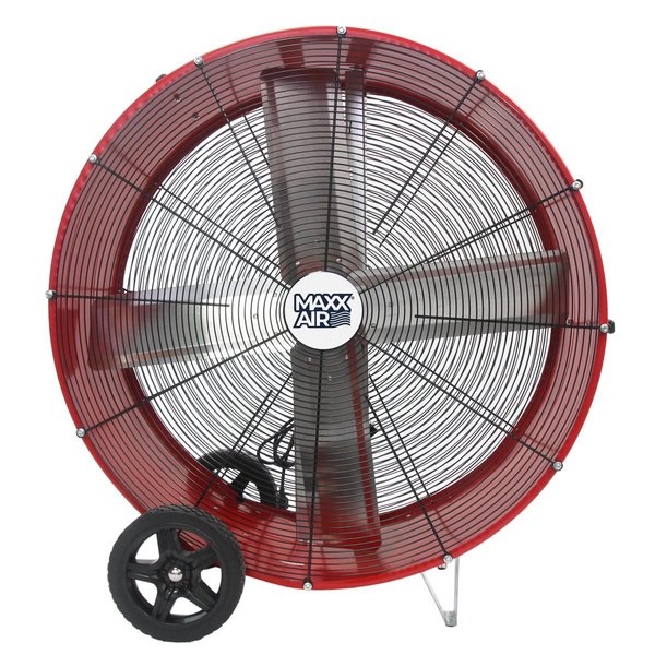 Barrel Fan, Air Mover, Air Circulator 36 in. Non-Oscillating, 120 V, 7,300 / 10,200 CFM