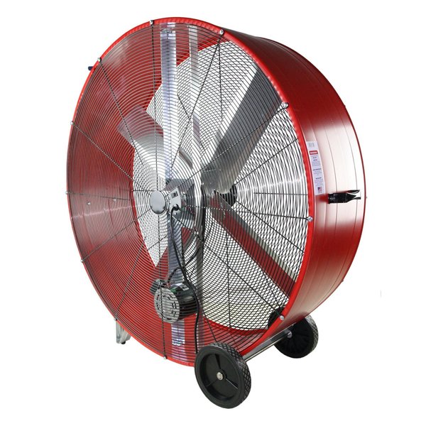Barrel Fan, Air Mover, Air Circulator 48 in. Non-Oscillating, 120 V, 10,100 / 18,000