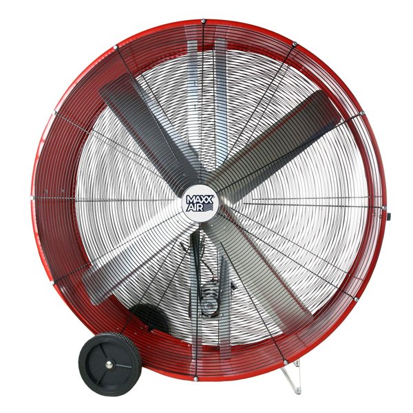 Barrel Fan, Air Mover, Air Circulator 48 in. Non-Oscillating, 120 V, 10,100 / 18,000
