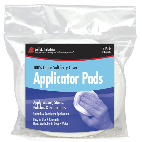 Terry Applicator Pads, PK4