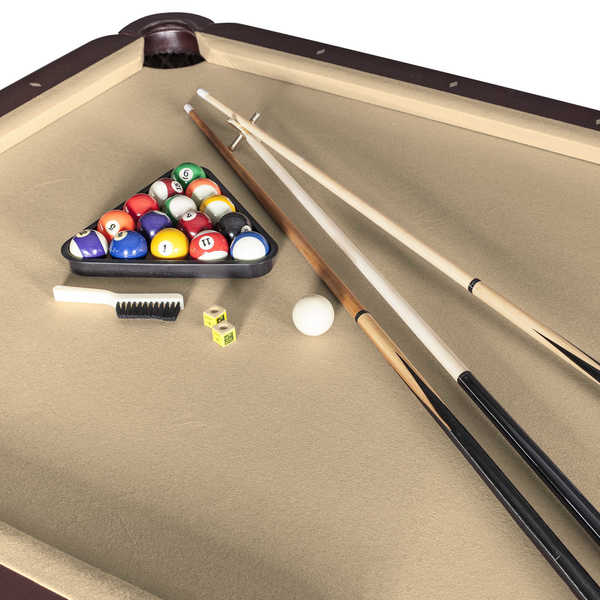 Augusta Non-Slate Pool Tbl, 8 ft., Walnut
