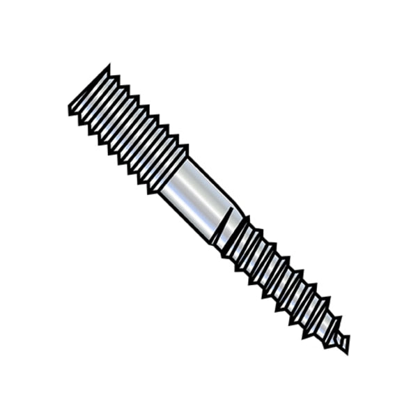 3/8-16X6 HANGER BOLT PLAIN CENTER ZINC