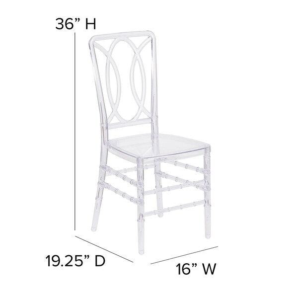 Crystal Ice Stacking Chair