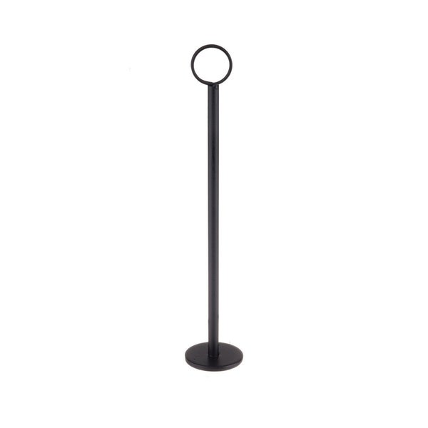 Blk Ctd Metal Card Hldr, Flat Btm, 12