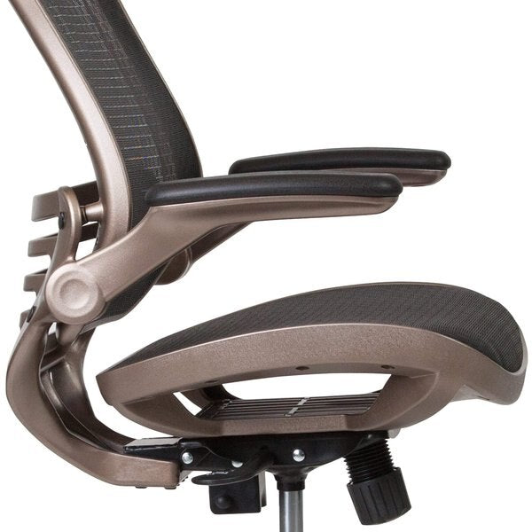 Mesh Drafting Chair, Padded Flip-up