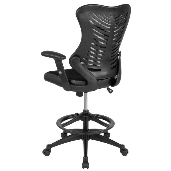 Drafting Chair, Mesh, Black
