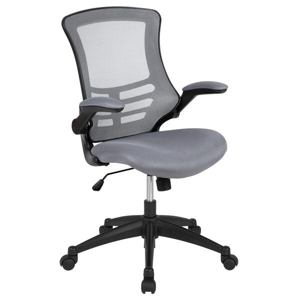 Mid-Back Dark Gray Mesh Ergonomic Task Desk Chair