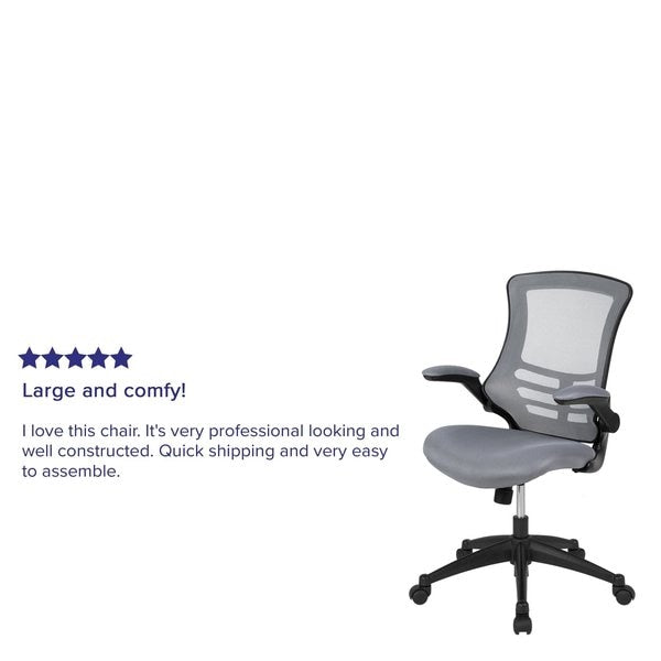 Mid-Back Dark Gray Mesh Ergonomic Task Desk Chair
