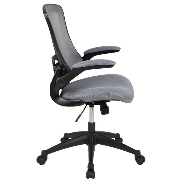 Mid-Back Dark Gray Mesh Ergonomic Task Desk Chair