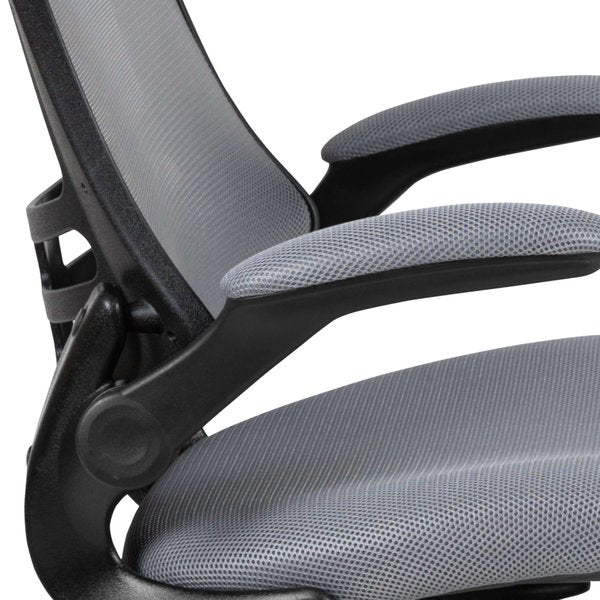 Mid-Back Dark Gray Mesh Ergonomic Task Desk Chair