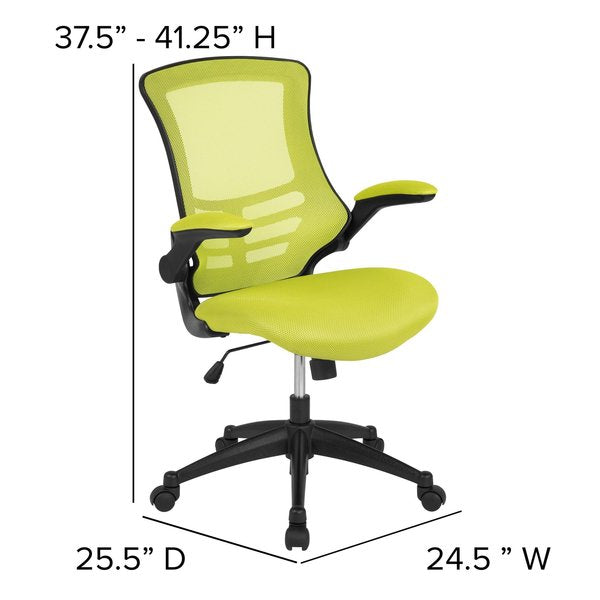 Desk Chair, Mesh, Green Mesh