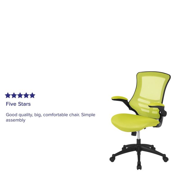 Desk Chair, Mesh, Green Mesh