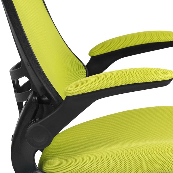 Desk Chair, Mesh, Green Mesh