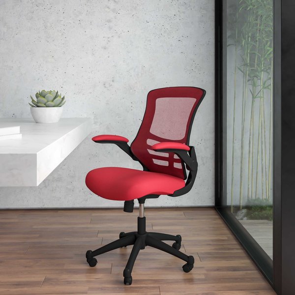 Mesh Ergonomic Chair, Red Mesh