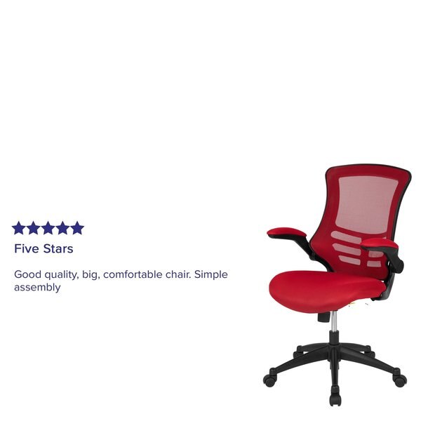 Mesh Ergonomic Chair, Red Mesh