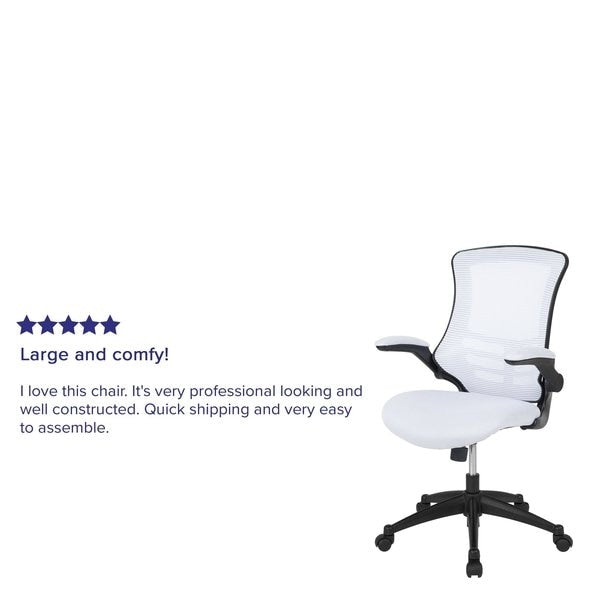 Desk Chair, Foam, Mesh, Metal, Plastic, Plywood, White Mesh