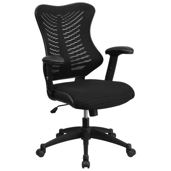 Contemporary Chair, Mesh, 17-1/2