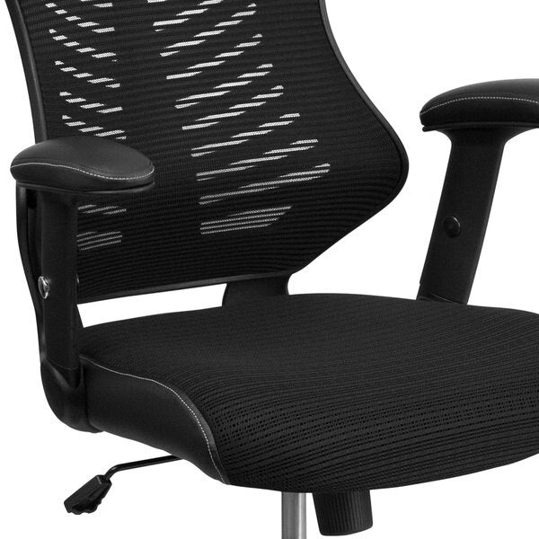Contemporary Chair, Mesh, 17-1/2