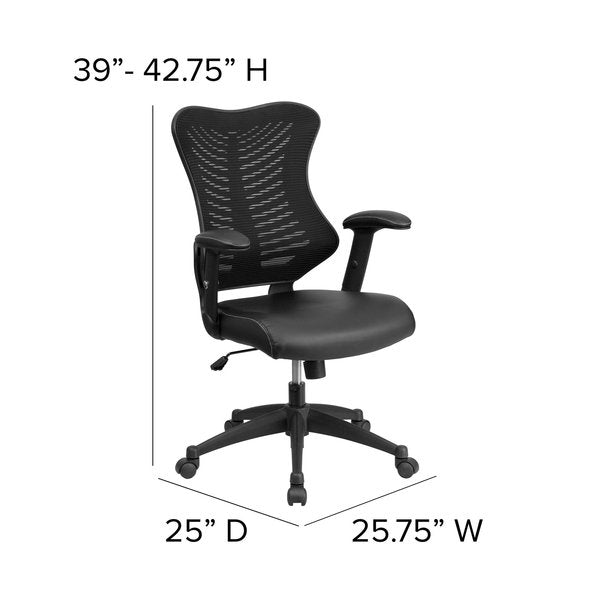 Contemporary Chair, Mesh, 17-1/2