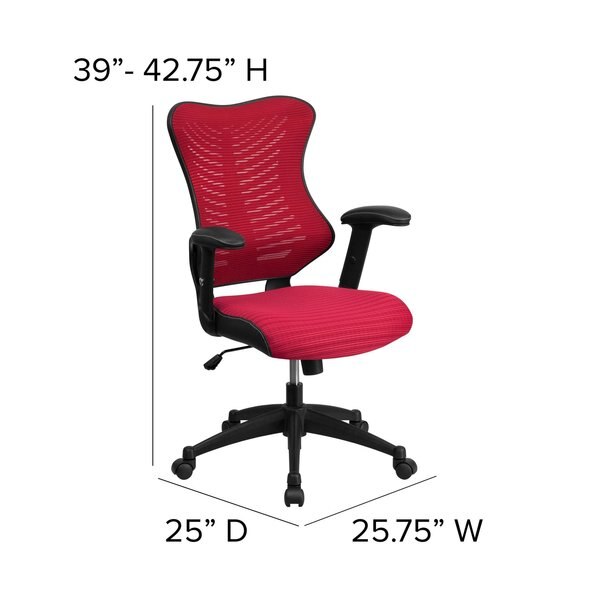 Contemporary Chair, Mesh, 17-1/2