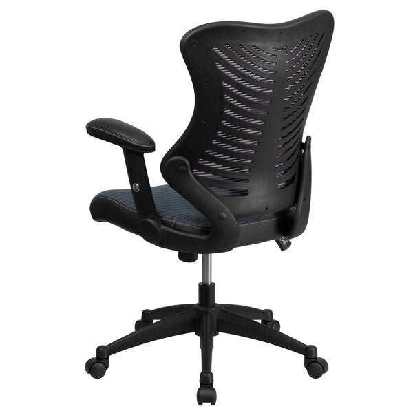 Executive Chair, Mesh, 21 3/4- Height, Padded, Gray Mesh