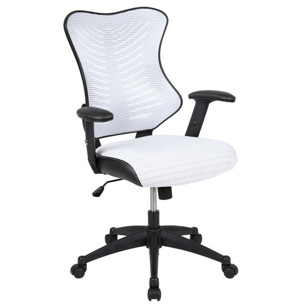 White Mesh High Back Chair