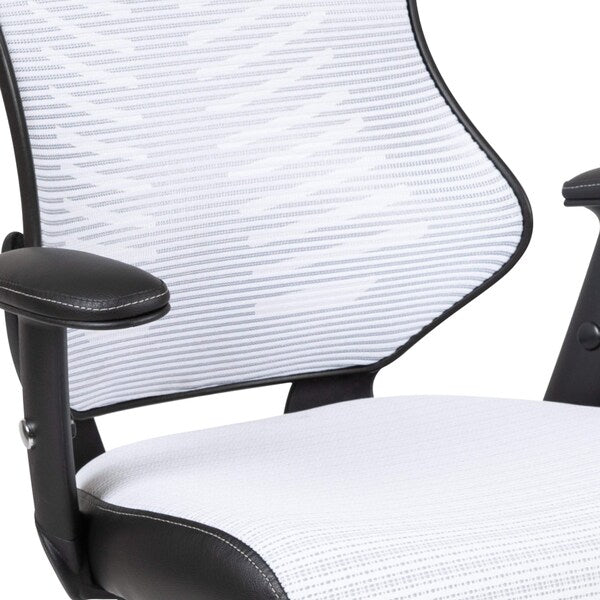 White Mesh High Back Chair