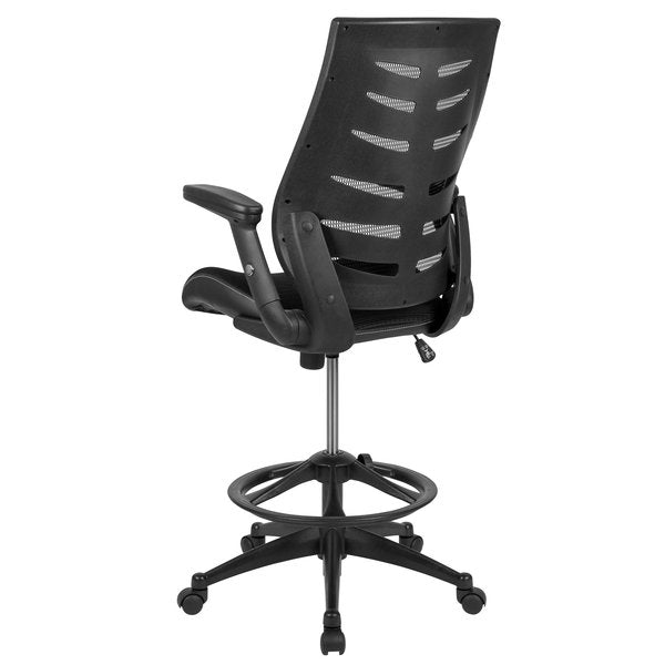 Drafting Chair, Mesh, Black