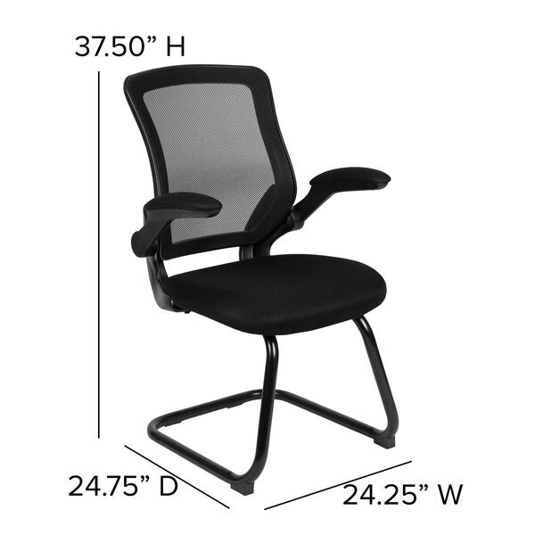 Black Mesh Sled Base Side Reception Chai