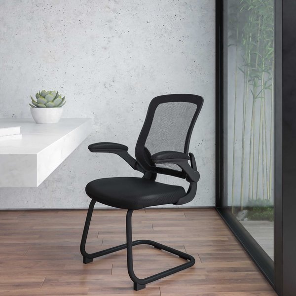 Black Mesh Sled Base Side Reception Chai