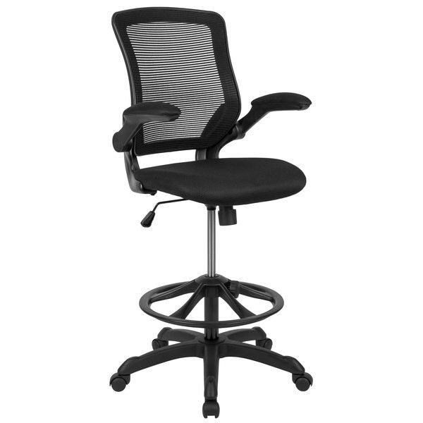Drafting Chair, Mesh, Black